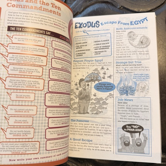 NLT Hands-On Bible Soft Cover NWT Paperback For Children Activities - Picture 8 of 9